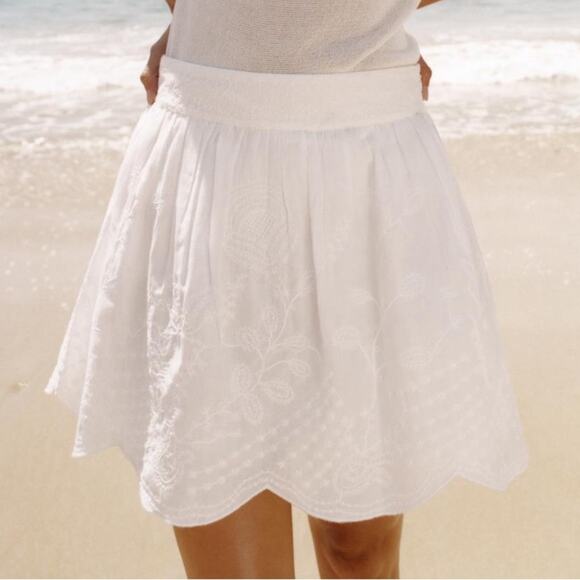 Zara Dresses & Skirts - Zara ZW COLLECTION EMBROIDERED MINI SKIRT